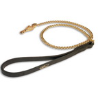 HS Dog Leash with Leather Handle