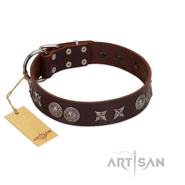 FReliable FDT Artisan leather dog collar