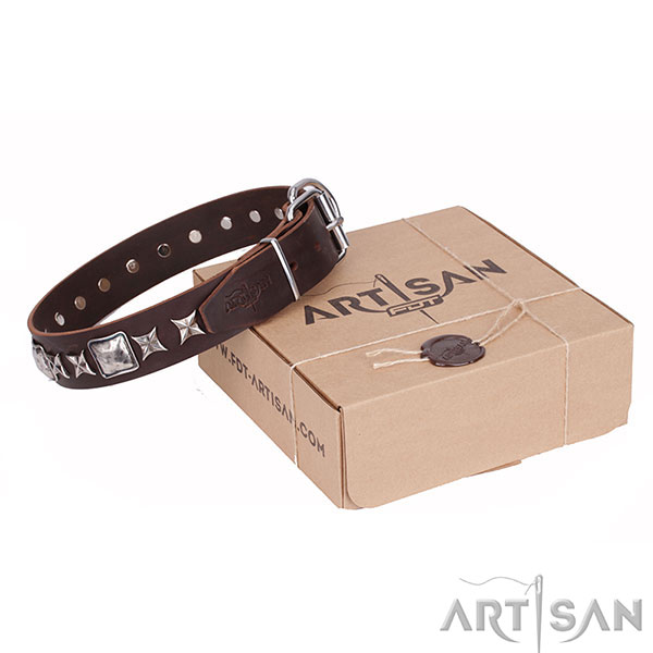 Best Quality Leather Dog Collar of Artisan Design