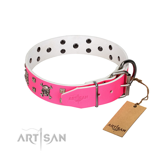 Great leather dog collar is safe for usage