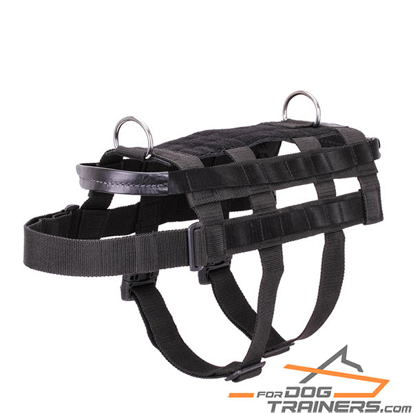 Strong Nylon Working Dog Harness for Intelligence Service