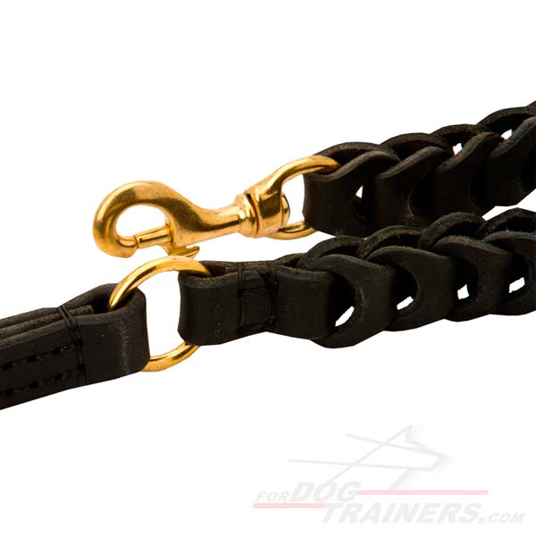 Leather Dog Leash with strong hardware