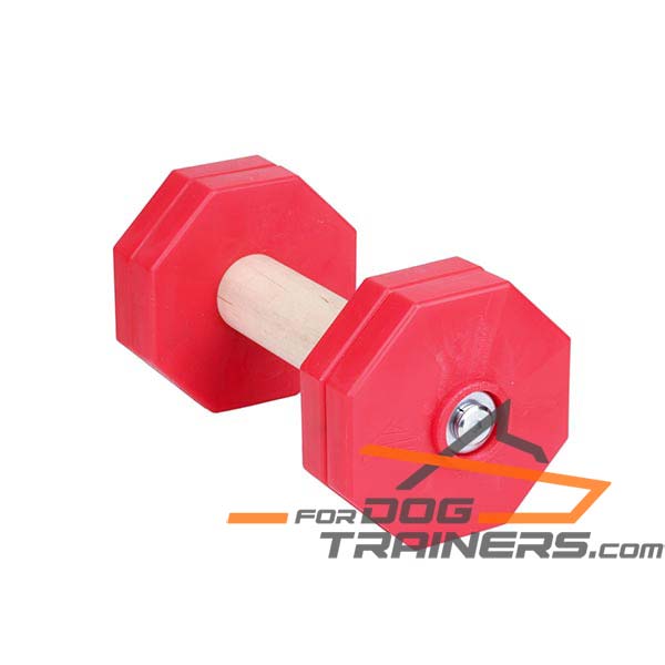 Eco-clean Dog Training Dumbbell Made of Dry Wood