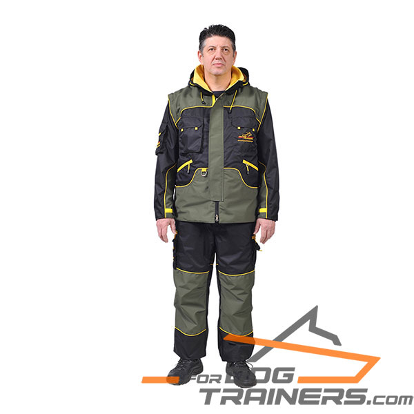 Water and Wind Resistant Dog Training Suit
