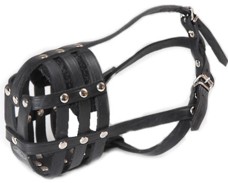 leather basket muzzle