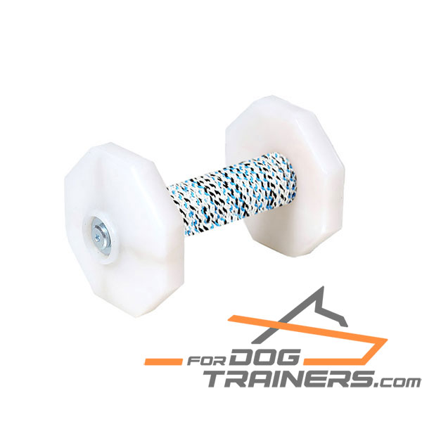 Dog Training Dumbbell with removable Plastic Plates